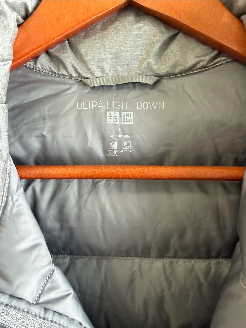 Women’s Uniglo Lightweight Silver Puffer Jacket - Packable Warmth